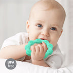 Baby Ono jucarie dentitie din silicon Teether Ring 0m+ Green