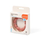 Baby Ono jucarie dentitie din silicon Teether Ring 0m+ Roz