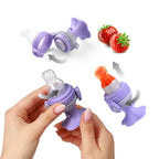 Baby Ono kit hranire cu rasucire 6m+ Flower Purple