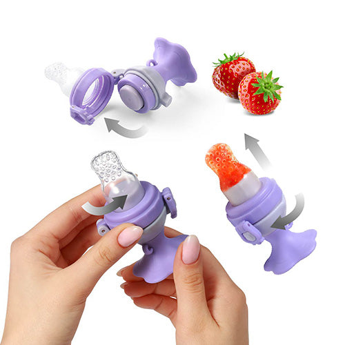 Baby Ono kit hranire cu rasucire 6m+ Flower Purple