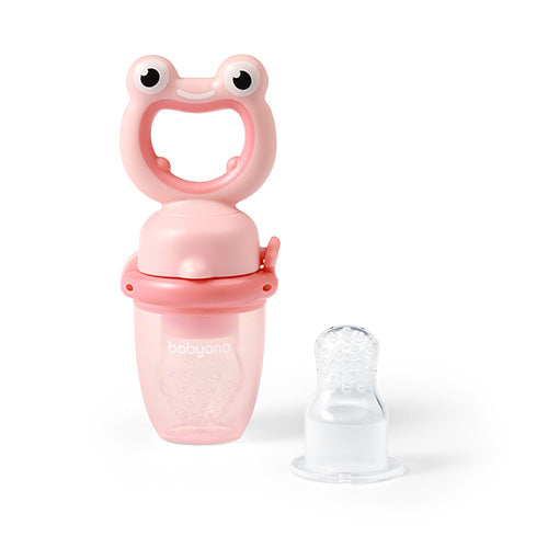 Baby Ono kit hranire cu rasucire 6m+ Frog Pink