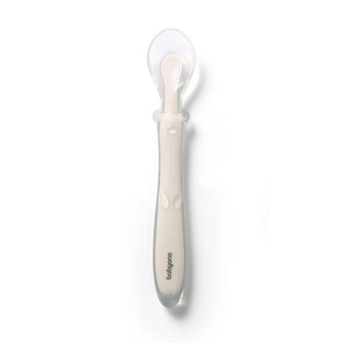 Baby Ono lingurita silicon fexibila 6m+ Bej Imagine principală a produsului