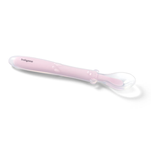 Baby Ono lingurita silicon fexibila 6m+ Pink