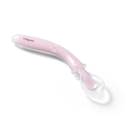 Baby Ono lingurita silicon fexibila 6m+ Pink