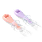 Baby Ono lingurita silicon flexibila 2 buc 6m+ Piersica-Mov