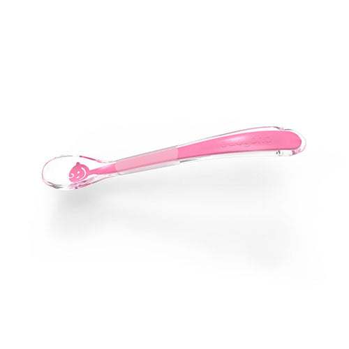 Baby Ono lingurita silicon moale Baby`s smile 6m+ Roz