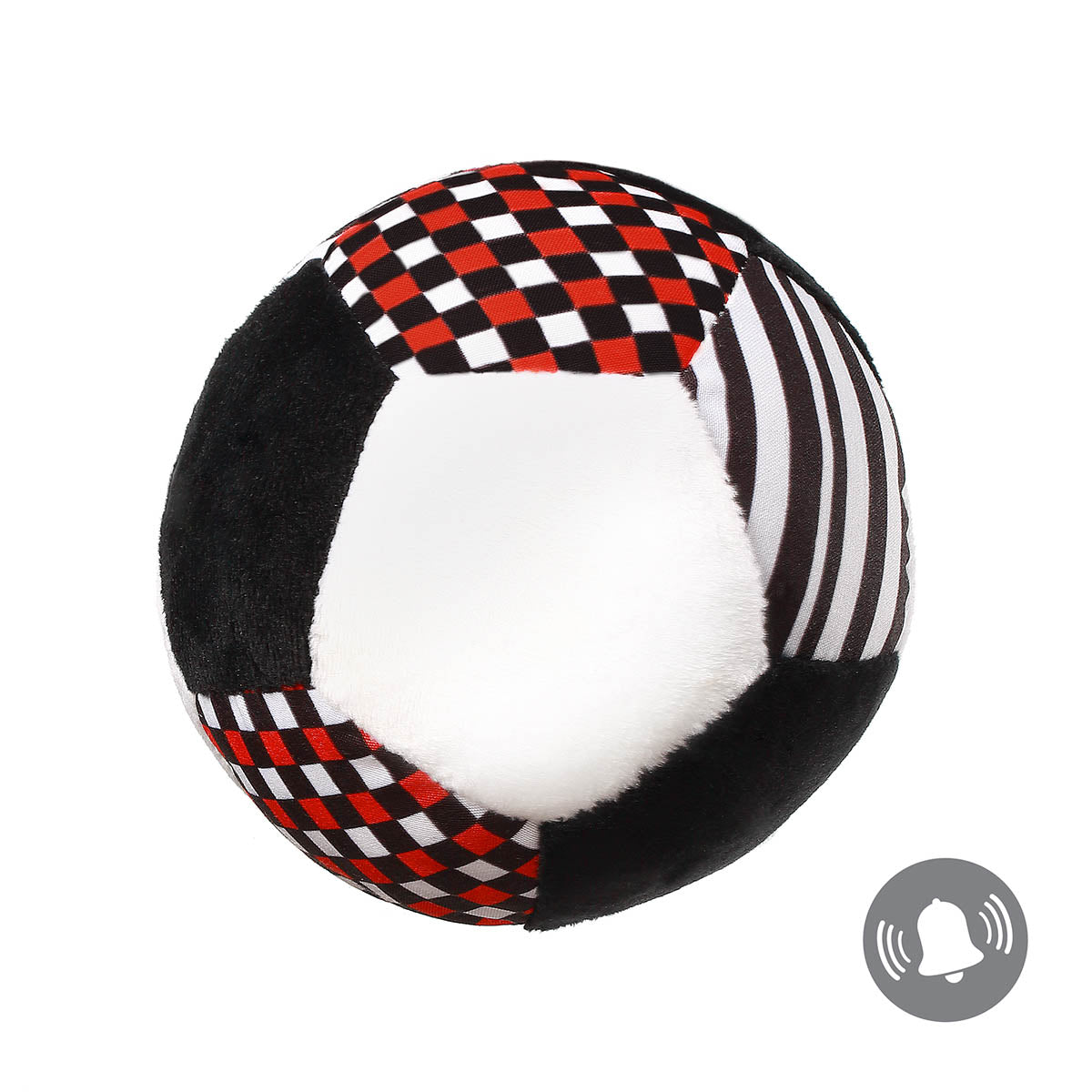 Baby Ono minge moale contrast cu sunete Baby soft ball 3m+