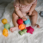 Baby Ono mingi senzoriale 6m+ 4 buc