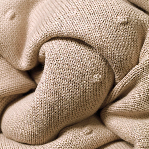 Baby Ono patura din bumbac cu captuseala de flanel 75x100 cm 0m+ Beige