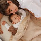 Baby Ono patura din bumbac cu captuseala de flanel 75x100 cm 0m+ Beige