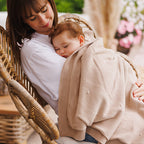 Baby Ono patura din bumbac cu captuseala de flanel 75x100 cm 0m+ Beige