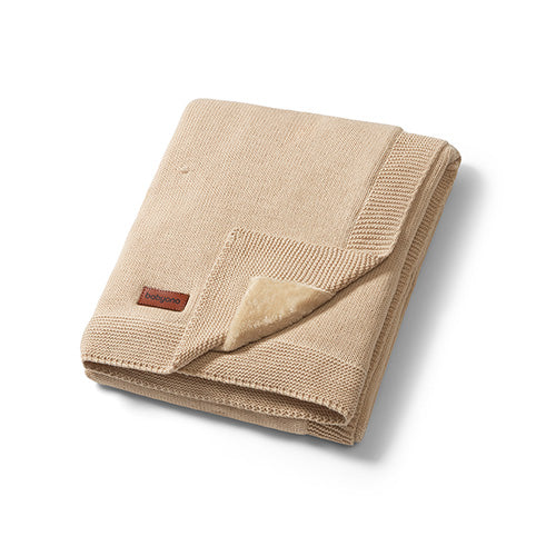 Baby Ono patura din bumbac cu captuseala de flanel 75x100 cm 0m+ Beige Imagine principală a produsului