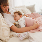 Baby Ono patura din bumbac cu captuseala de flanel 75x100 cm 0m+ Roz