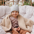 Baby Ono patura bumbac si sherpa 75x100 cm 0m+ Beige