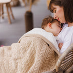 Baby Ono patura bumbac si sherpa 75x100 cm 0m+ Beige