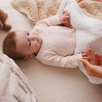 Baby Ono patura bumbac si sherpa 75x100 cm 0m+ Beige