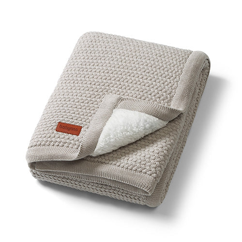 Baby Ono patura bumbac si sherpa 75x100 cm 0m+ Grey