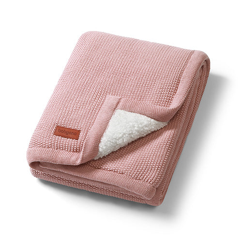 Baby Ono patura bumbac si sherpa 75x100 cm 0m+ Roz Imagine principală a produsului