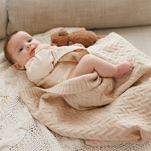Baby Ono patura din lana merino 75x100 cm 0m+