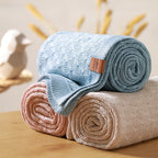 Baby Ono patura tricotata din bambus 75x100 cm 0m+ Blue