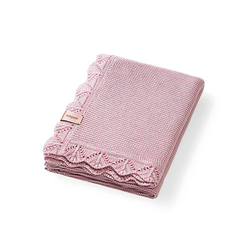 Baby Ono patura tricotata din bambus 75x100 cm 0m+ Roz