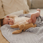 Baby Ono patura tricotata din bumbac organic 75x100 cm 0m+ Grey