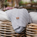 Baby Ono patura tricotata din bumbac organic 75x100 cm 0m+ Grey