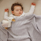 Baby Ono patura tricotata din bumbac organic 75x100 cm 0m+ Grey