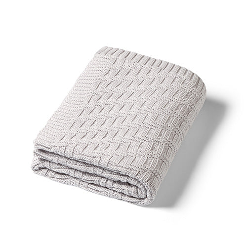 Baby Ono patura tricotata din bumbac organic 75x100 cm 0m+ Grey