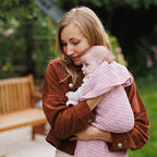 Baby Ono patura tricotata din bumbac organic 75x100 cm 0m+ Pink