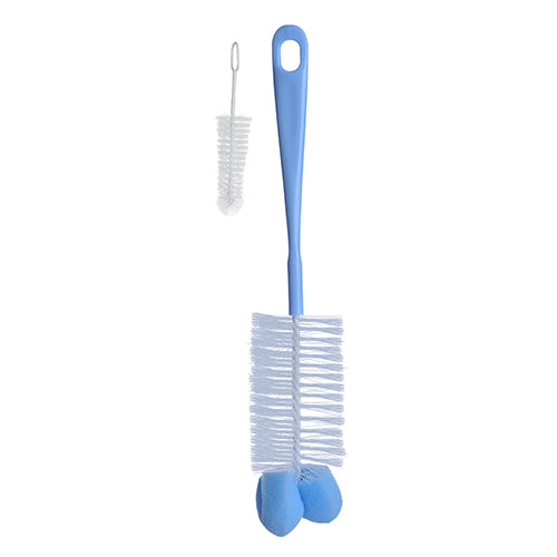 Baby Ono perie pentru biberoane + mini perie tetine 0m+ Blue