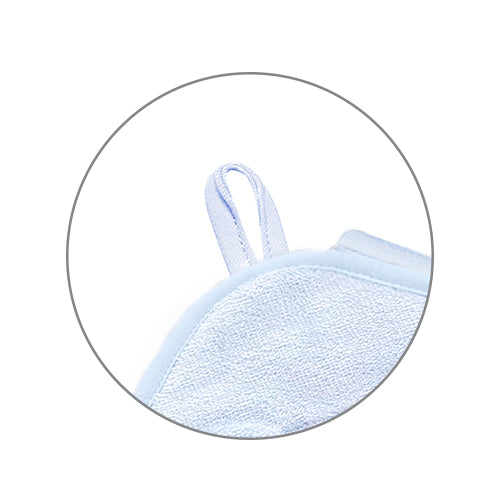 Baby Ono prosop cu gluga din bambus 100x100 cm 0m+ Albastru soricel