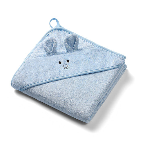 Baby Ono prosop cu gluga din bambus 100x100 cm 0m+ Albastru soricel