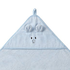 Baby Ono prosop cu gluga din bambus 100x100 cm 0m+ Albastru soricel