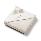 Baby Ono prosop cu gluga din bambus 100x100 cm 0m+ Cream soricel