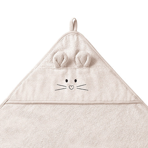 Baby Ono prosop cu gluga din bambus 100x100 cm 0m+ Cream soricel Imagine secundară a produsului