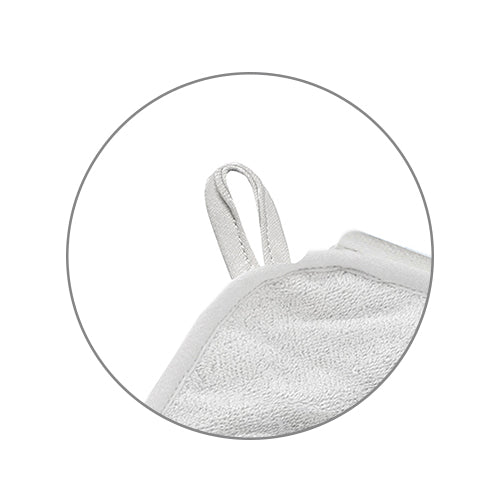 Baby Ono prosop cu gluga din bambus 100x100 cm 0m+ Gri soricel