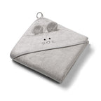 Baby Ono prosop cu gluga din bambus 100x100 cm 0m+ Gri soricel