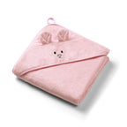 Baby Ono prosop cu gluga din bambus 100x100 cm 0m+ Roz soricel