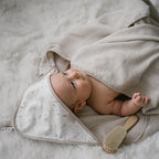 Baby Ono prosop cu gluga frotir 100x100 cm 0m+ Bej cu papadii