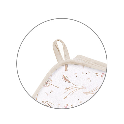 Baby Ono prosop cu gluga frotir 100x100 cm 0m+ Bej cu papadii