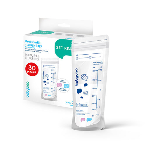 Baby Ono pungi depozitare lapte matern 350 ml, 30 buc
