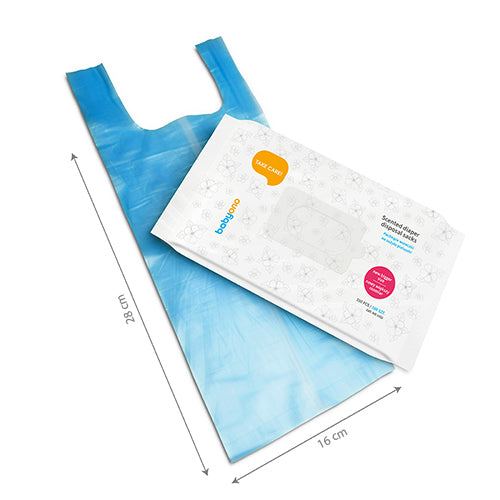 Baby Ono pungi pentru scutece parfumate 100 buc 0m+