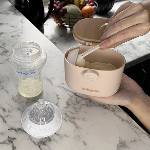 Baby Ono recipient portabil lapte praf 240 ml 0m+ Beige