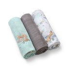 Baby Ono scutec textil Bamboo Natural  70x70 cm 3 buc, Avioane