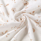Baby Ono scutec textil Bamboo Natural  70x70 cm 3 buc Beige cu flori