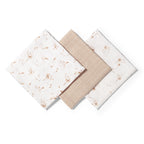 Baby Ono scutec textil Bamboo Natural  70x70 cm 3 buc Beige cu flori