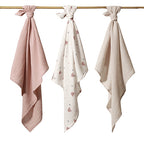 Baby Ono scutec textil Bamboo Natural  70x70 cm 3 buc Grey