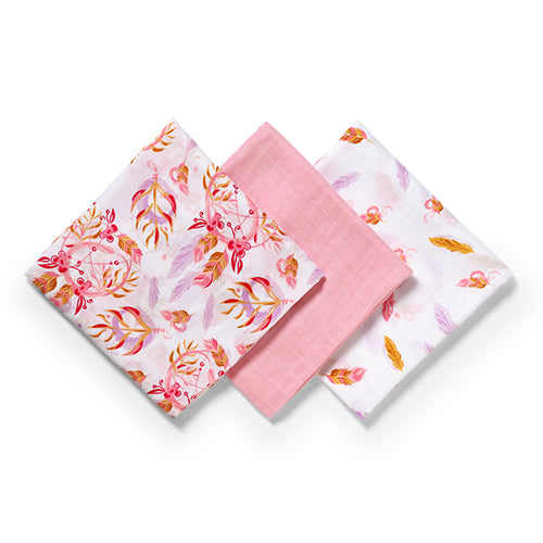 Baby Ono scutec textil Bamboo Natural  70x70 cm 3 buc