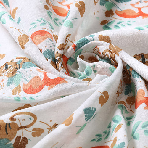 Baby Ono scutec textil din muselina 70x70 cm 3 buc Green